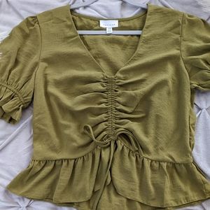 Top Shop Olive Blouse
